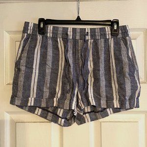 Striped comfy shorts with drawstring